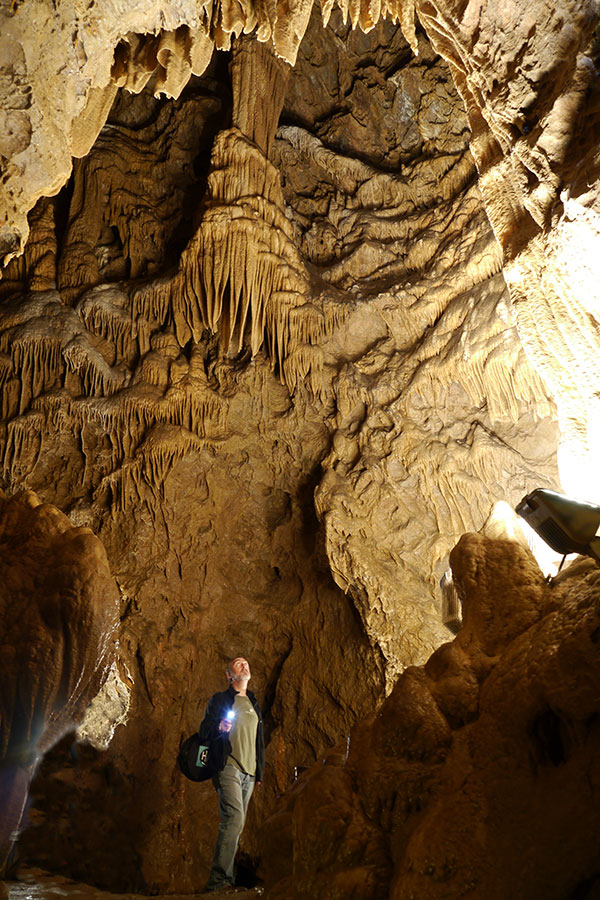Grotte de Comblain - Salle de la Cascade ©Découvertes de Comblain
